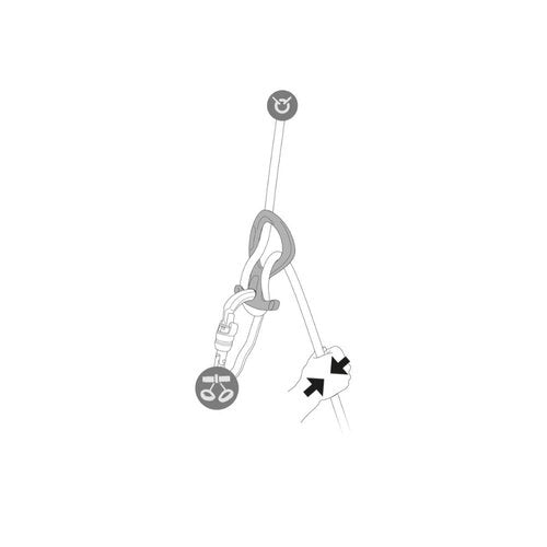 PETZL PIRANA Club Descender - Green