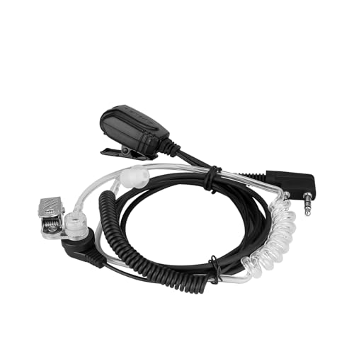 Retevis Two Way Radio Earpiece with Mic, Acoustic Tube, Coil, for RT22 RT68 RT21 H-777 RT86 RT27, Compatible with Baofeng UV-5R, Arcshell, Kenwood, Pxton Two Way Radio, Walkie Talkie Headset(6 Pack)