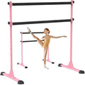 Pink 4ft Steel Freestanding Ballet Bar for Kids & Adults - Adjustable Dance & Yoga Support