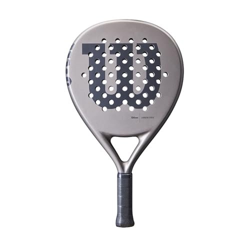 Wilson Carbon Force Team Padel Racket Grey/Navy - Power & Control