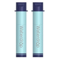 Waterdrop Portable Water Filter Straw - Light Blue, 2-Pack for Camping & Hiking