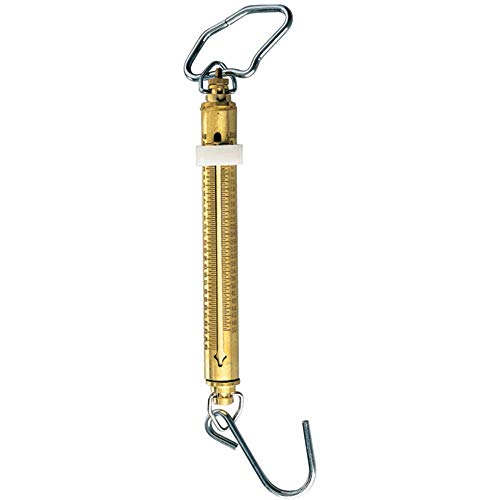 Manley 50 lb Brass Fishing Scale with Easy-to-Read Increments