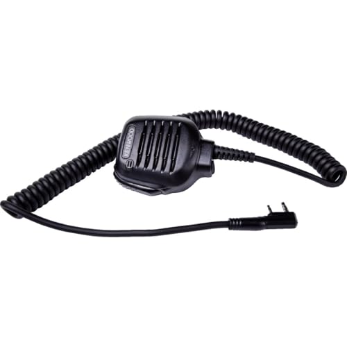 Kenwood KMC-45D Military-Grade Speaker Microphone with Earpiece Jack, Black