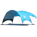 Flycoop 2026 Blue Beach Canopy Tent with Shade Sail - UPF 50+ Sun Shelter, 106x65x61 in, Portable Outdoor Shade for Family & Beach Trips