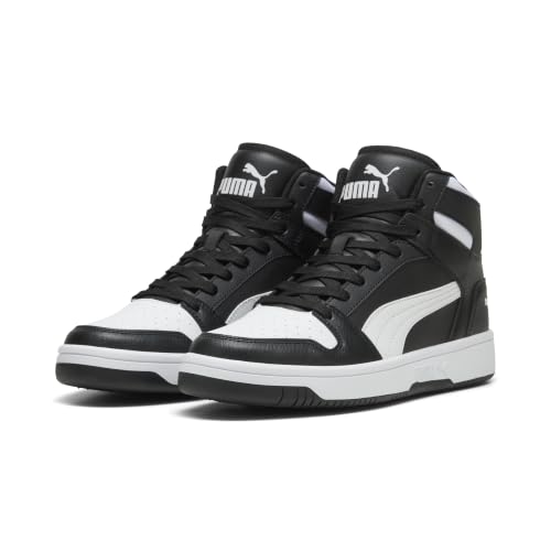 PUMA Rebound Layup SL Basketball Sneakers Men Black/White Size 8.5