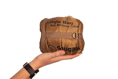 Snugpak Jungle Bag Lightweight Camping Sleeping Bag - Right Zip, Coyote Tan