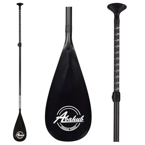 Abahub 3-Piece Carbon Fiber SUP Paddle Set - Adjustable 67-86