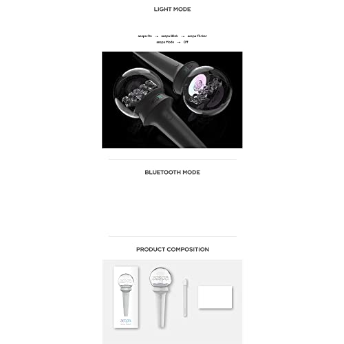 Official AESPA Light Stick for Fans of Dreamus K-Pop Concert Souvenir