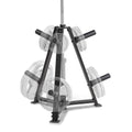 Marcy Triangular Black Olympic Weight Plate Tree for 2-Inch Plates and Barbell Storage