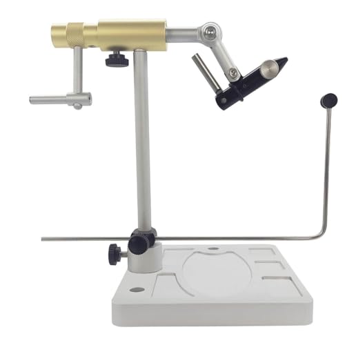 Kingfisher Fly Tying Vise Kit with Rotatable Hook Holder and Tools