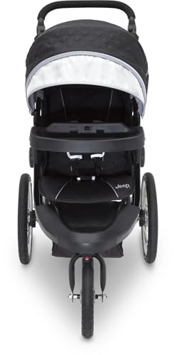 Baby Jogging Stroller with Canopy, Storage & Safety Harness