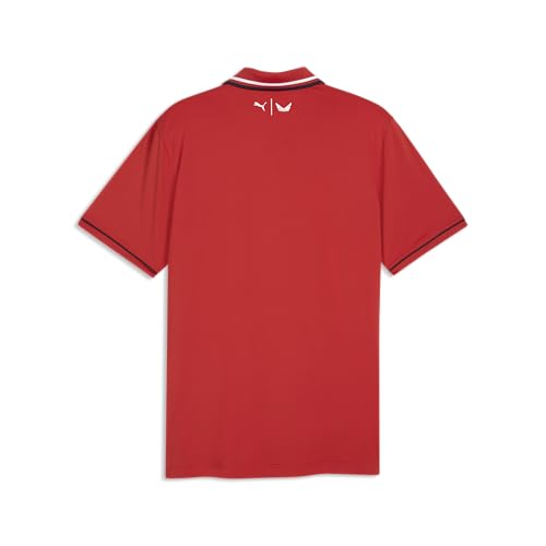 PUMA Men's X Volition Golf Polo Large Candy Apple - Patriotic Golf Shirt