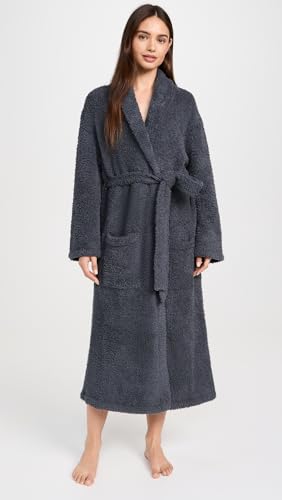 CozyChic Adult Robe - Slate Blue Lounge Wear with Pockets, Unisex
