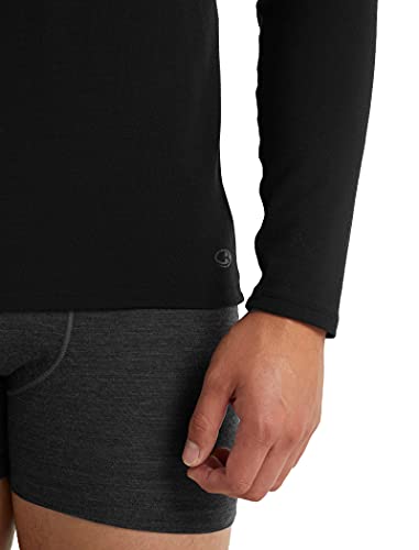 Icebreaker Merino 150 Anatomica Long Sleeve Crewe - Large Black