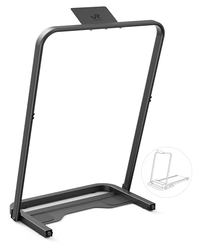 UREVO Carbon Black Walking Pad Handle Bar - Universal Treadmill Conversion Accessory, 23.6'' Wide, Quick Assembly & Sturdy Design