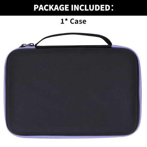 Dart Case for 12 Darts with Purple and Black Foam Interior, Portable Storage