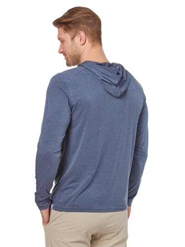 Men's Lightweight Hoodie - Soft, Breathable UPF 50 Sun Protection, X-Large Navy Blazer