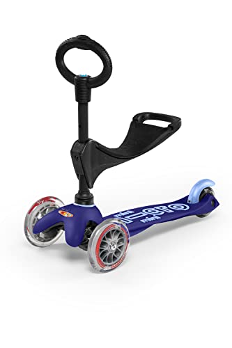 Micro Mini 3-in-1 Deluxe Toddler Scooter Blue - Ride-On & Balance Toy for Ages 1-5