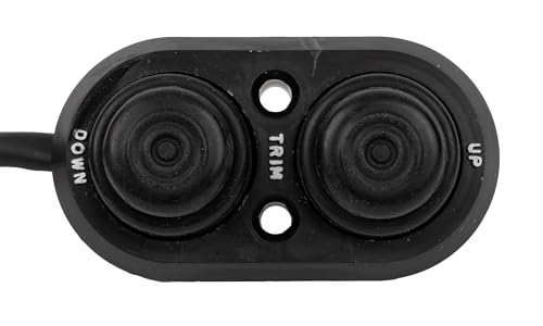 Marine Transom Trim Switch Push Button Control Black Waterproof