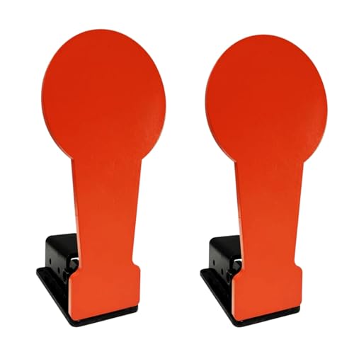 2 Pcs AR500 Steel Shooting Targets Auto Reset 12.8'' Popper Plates for Range