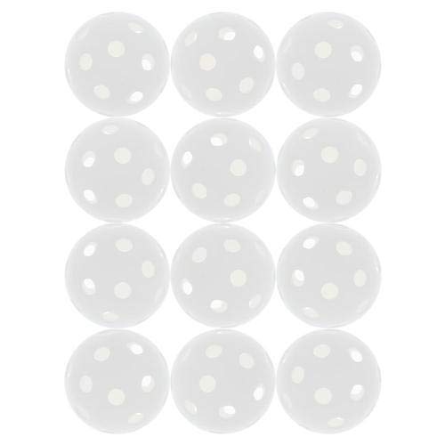 Lime Green Vision-Enhanced Poly Pickleballs (12 Pack) by Jugs