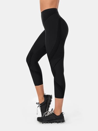 Fanka Body Sculpt 7/8 Leggings Large Black No Front Seam Reversible