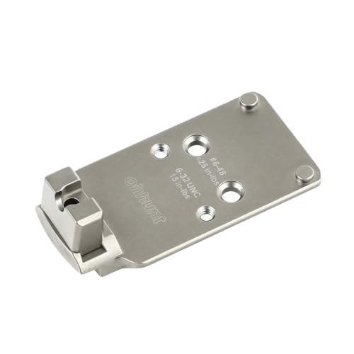Titanium Adapter Plate for AOS Agency Optic Mounting - 1911 DS/A14B Compatibility