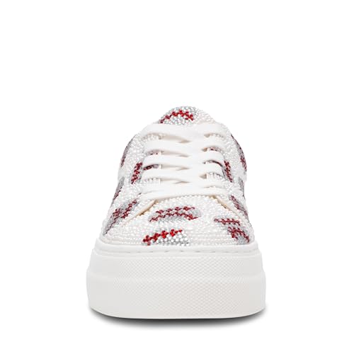 Blue Betsey Johnson Sidny Rhinestone Platform Sneakers - 9.5 / Baseball
