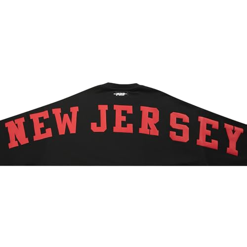 Pro Standard Women's NHL Wingspan Crewneck Sweatshirt - New Jersey Devils, Large, Black