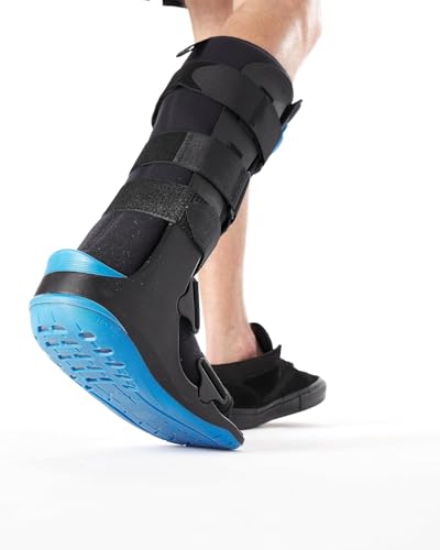 Gray Medium Pneumatic Walking Boot - Lightweight Support for Foot & Ankle Injuries