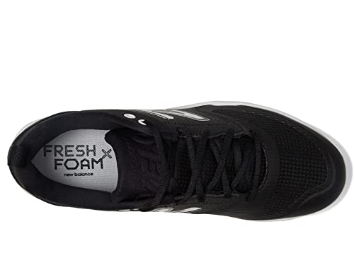 New Balance Women's Fresh Foam X Velo V3 Softball Cleats - Black/White, Size 8.5