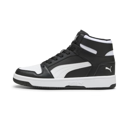 PUMA Rebound Layup SL Basketball Sneakers Men Black/White Size 8.5