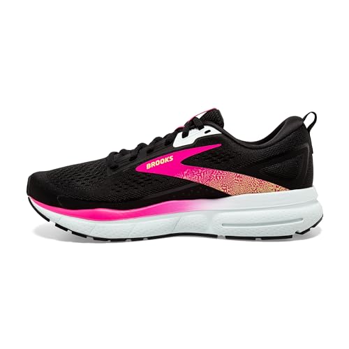 Brooks Women’s Trace 3 Neutral Running Shoes Black Blue Pink Glo Size 6