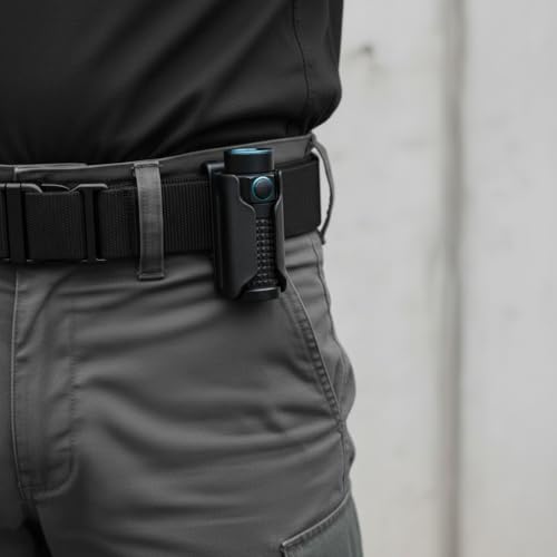 HoldMyGear Belt Clip Flashlight Holder for Olight Baton 3, Baton 4 & S1RII - Precision-Fit Belt Mount, 1.5" Wide