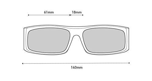 Spy Optic Piper Rectangular Wrap Sunglasses Matte Grey / Grey Polarized