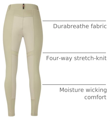 Women's Flex 3.0 Full Seat Horse Riding Tights - Medium Tan
