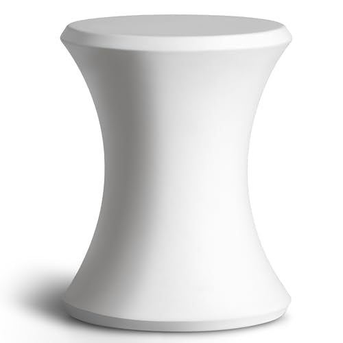 Coast Modern White Outdoor Side Table - All-Weather Pool & Patio Lounger Table