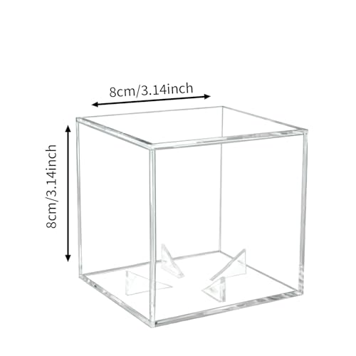 40 Pcs Acrylic Baseball Display Case Set - Clear Dustproof UV-Resistant