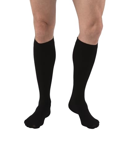 JOBST Relief 20-30 mmHg Knee High Compression Stockings Large Black Closed Toe