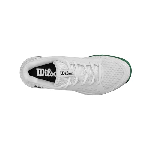Wilson Unisex Adult Rush Pro Lite Junior Tennis Shoes - 3 Big Kid White/Bosphorus