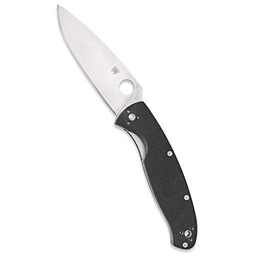 Spyderco Resilience Folding Pocket Knife, PlainEdge - Durable EDC Knife