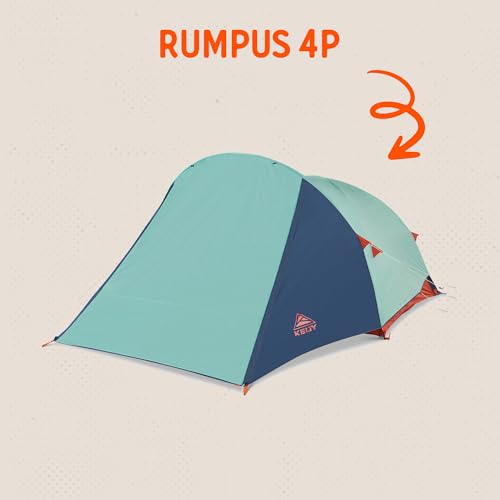 Kelty Rumpus 4/6 Person Freestanding Tent with Extra Large Vestibule - Family & Festival Camping