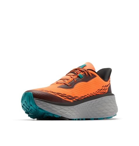 Columbia Men's Konos Trillium ATR Trail Running Shoes - Blaze/Teal, Size 8
