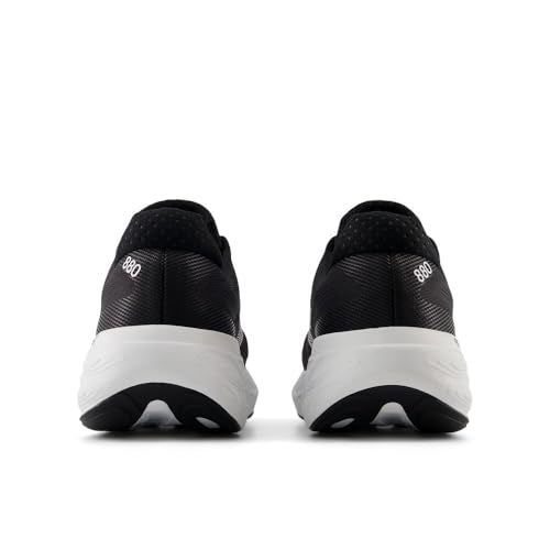 Men's Running Shoes with Fresh Foam X Cushioning - Black & White, Size 9.5