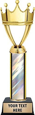 Crown Awards Gold Crown Trophy - 11" First Place Award with Free Engraving Included