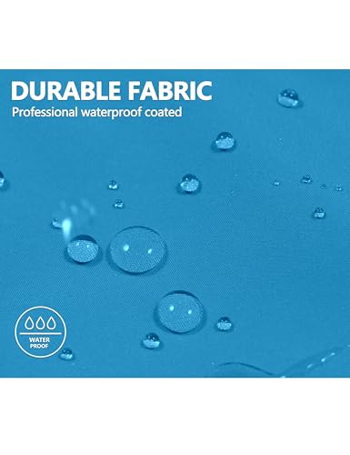 Men's Waterproof Rain Jacket - High-Performance 3L Hard Shell, Blue XL