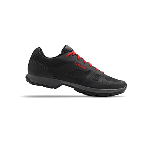 Mountain Bike Cycling Shoes Men’s Clipless Trail Shoes Black Red US 10.5