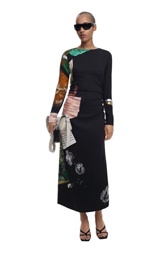 Desigual Women's Patch Fiona Vest XS Black - Fashionable Outerwear