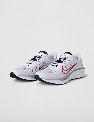 Nike Men's Quest 6 Running Shoes Size 9.5 White Red Gray