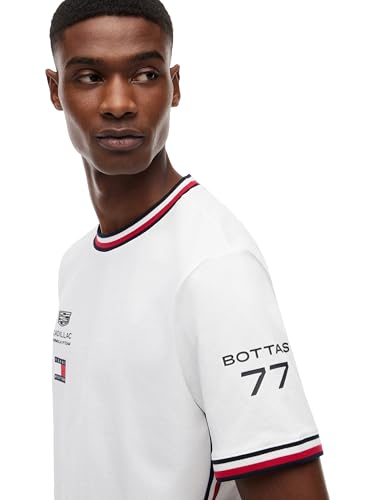 Tommy Hilfiger Men's F1 Graphic Tee White XX-Large - Motorsport Casual T-Shirt